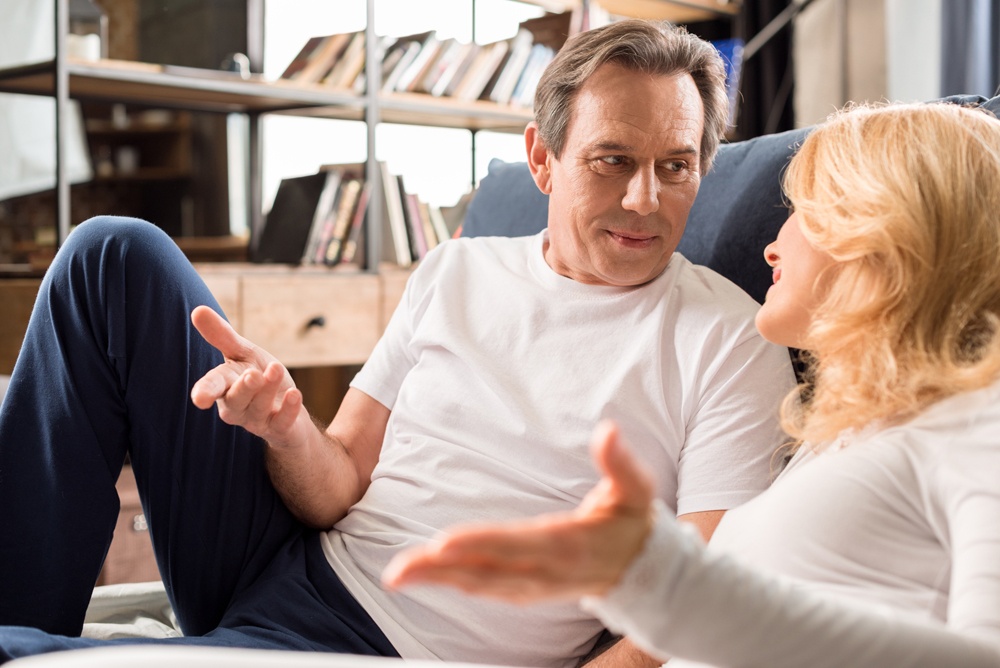 couple talking